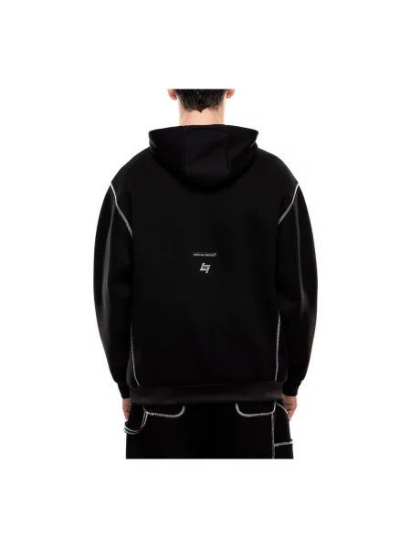 Geacă Ea7 Emporio Armani cu glugă negru