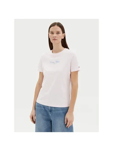 Tommy Hilfiger Póló Regular Fit rózsaszín