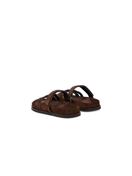 Tory Burch Natikače Ines Sport Slide smeđa