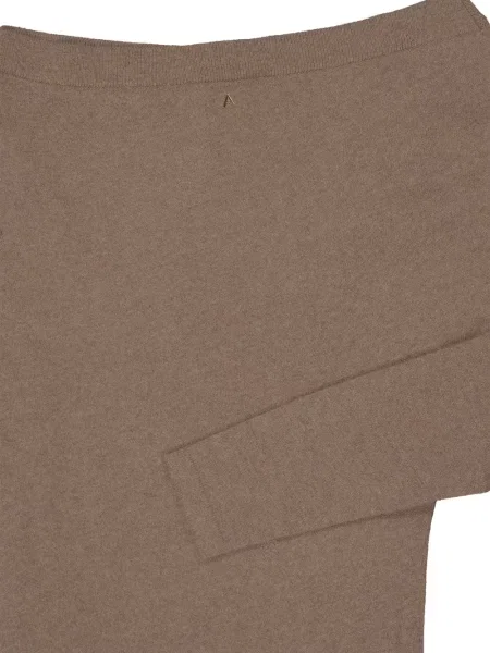 Rochie maxi Altuzarra asimetrică maro