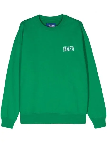 Hanorac Awake Ny cu broderie verde