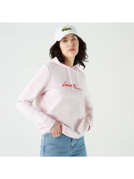 Lacoste толстовка рожева