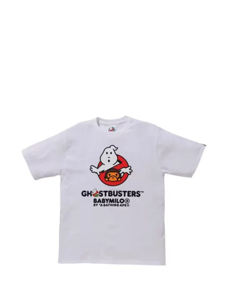 Tricou A Bathing Ape® cu imagine alb