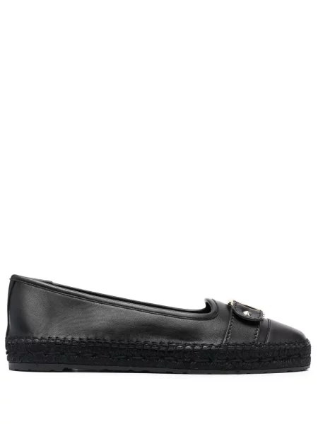 Espadrile Ferragamo cu cataramă negru