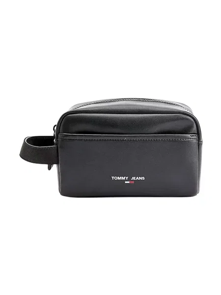 Kosmetyczka Tommy Hilfiger skórzana czarna