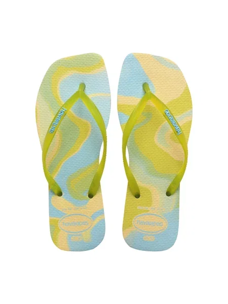 HAVAIANAS Ujjelválasztó-pántos szandál Square Jelly limone