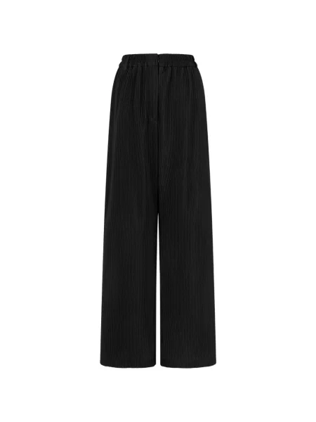 Pantaloni Tomboy de catifea cord negru