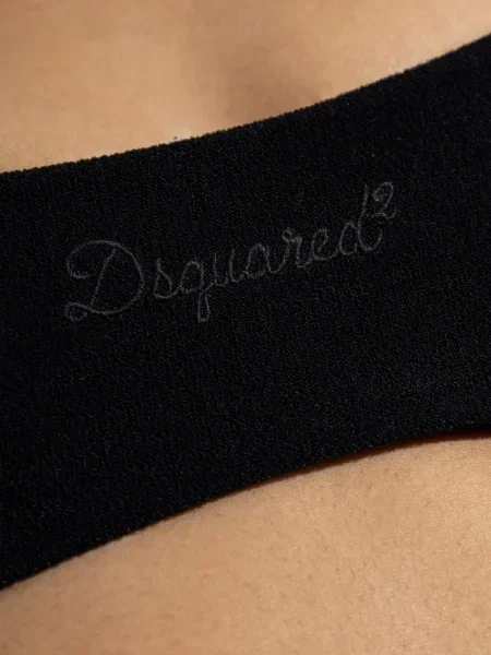 Top Dsquared2 cu broderie negru