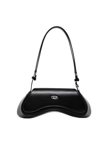 Torebka crossbody Diesel skórzana czarna