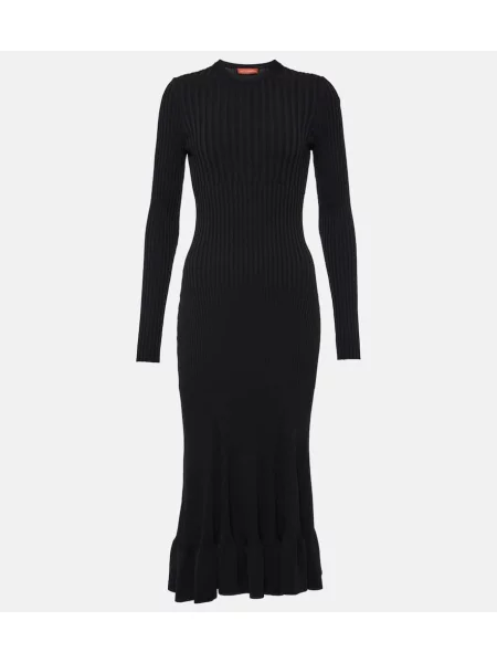 Rochie maxi Altuzarra tricotate de costum negru