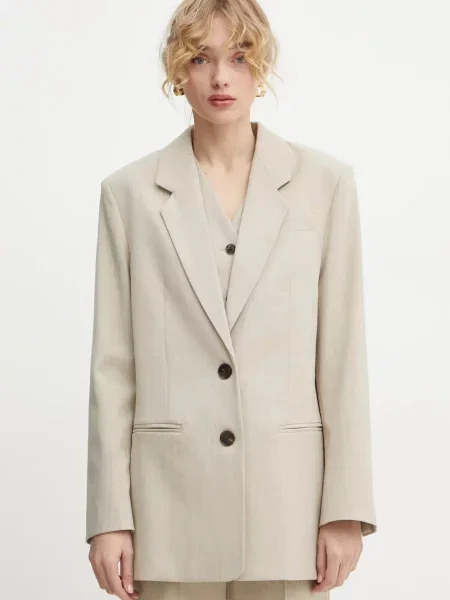 By Malene Birger sacou OPHIE un singur rand de neted bej