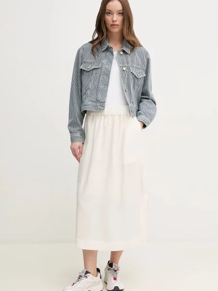 Tommy Hilfiger kurtka jeansowa przejściowa oversize niebieski