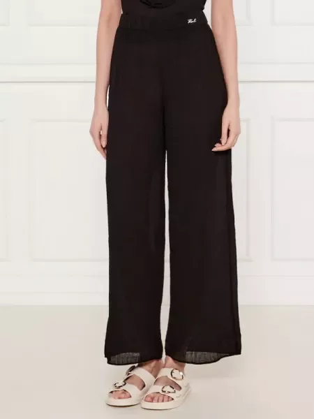 Karl Lagerfeld Nadrág | flare fit fekete