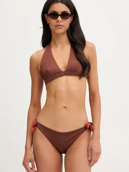 Max Mara Beachwear biustonosz kąpielowy dwustronny ABAZIA brązowy