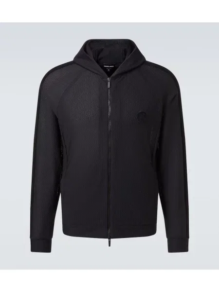 Hoodie Giorgio Armani črna