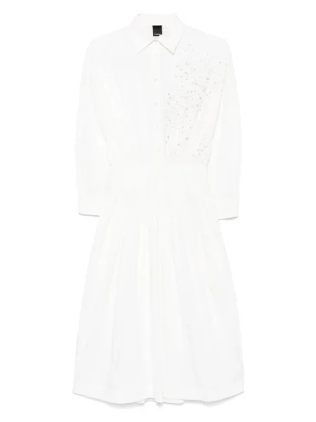 Rochie midi Pinko până la genunchi de costum alb