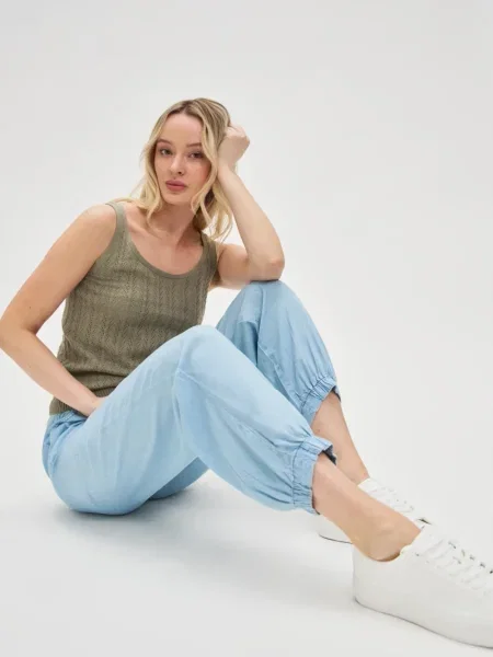 Pantaloni Marisse alb