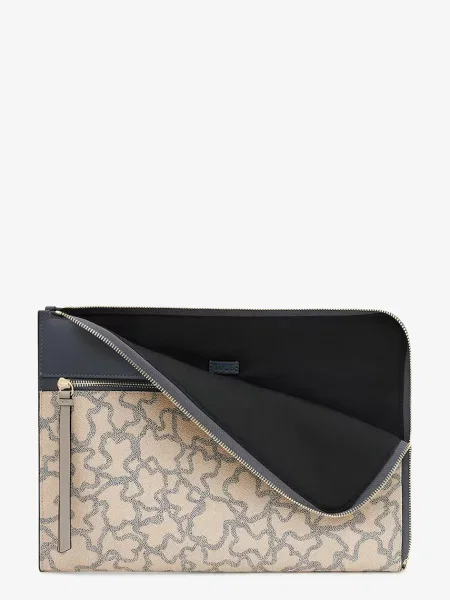Torba na laptopa Tous skórzana beżowa