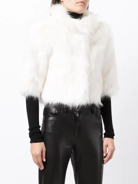 Zkrácená bunda Unreal Fur bílá