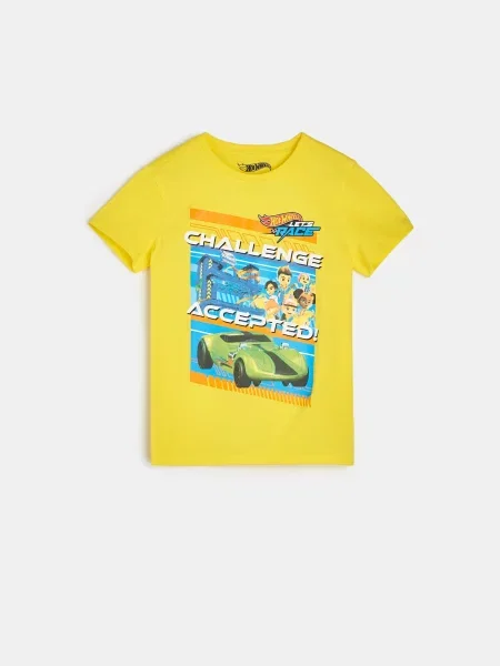 Sinsay Tričko Hot Wheels žlutá