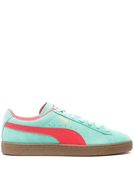 Sneakerși Puma Suede din piele de căprioară verde