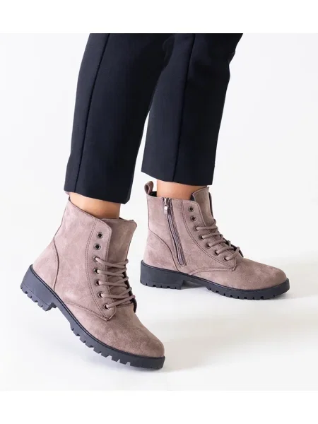 Botine Gemre cu platformă negru
