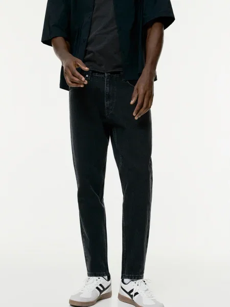 Pull&Bear Jeans denim negru