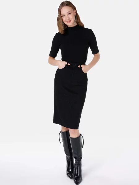 Спідниці Colin’s світло-синій комбінований верх синя