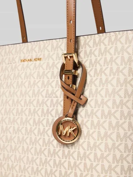 Torba shopper z wzorem z logo model QUINN' Michael Michael Kors biała