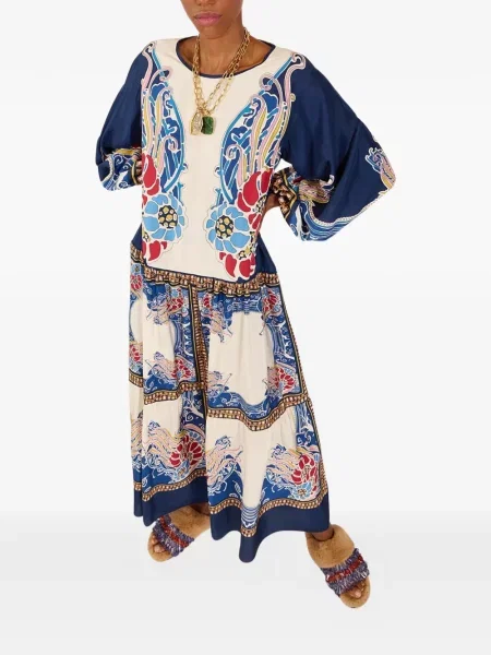 Rochie maxi La Doublej albastru