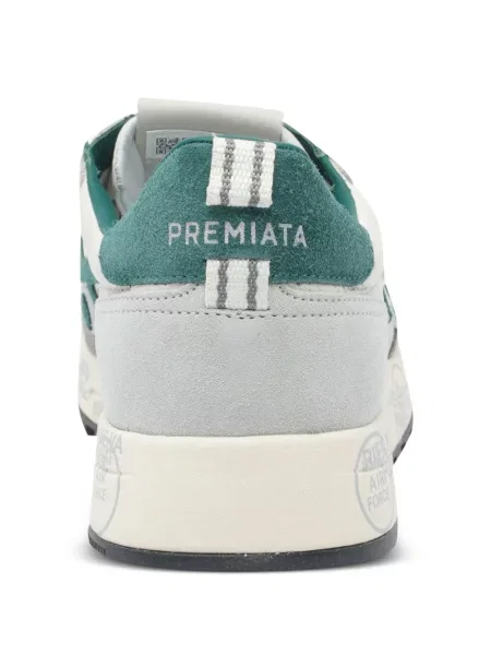 Sneakerși Premiata cu șireturi din dantelă gri