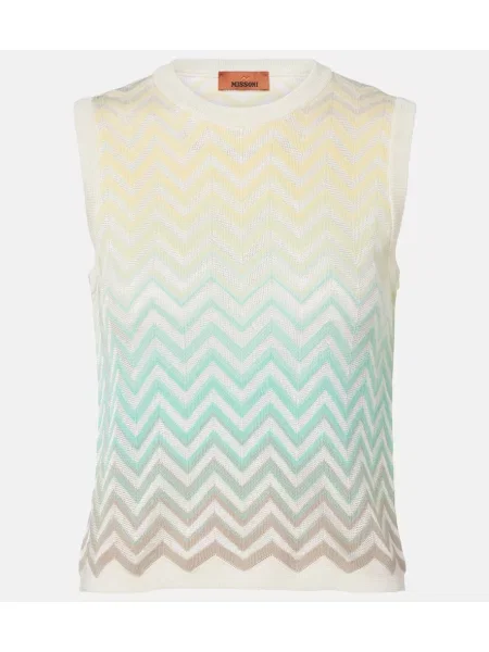 Top Missoni alb