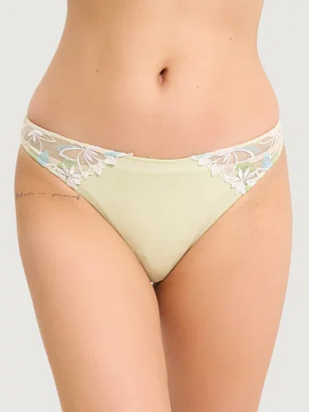 Женские стринги с вышивкой зелені