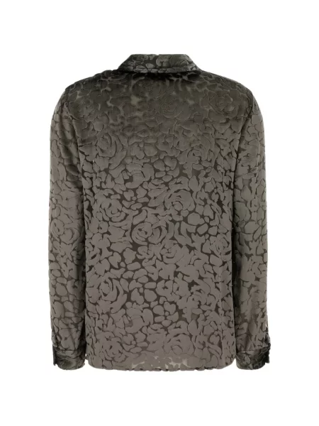 Cămașă Alberta Ferretti cu model floral gri