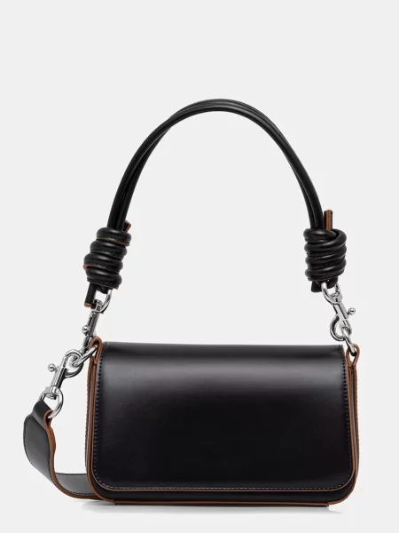 United Colors of Benetton geantă crossbody pentru femei din imitație de piele negru