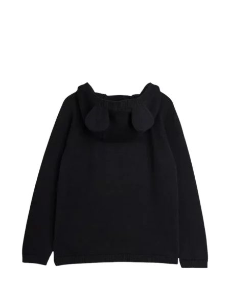 Bluza z kapturem dziecięca Mini Rodini czarna