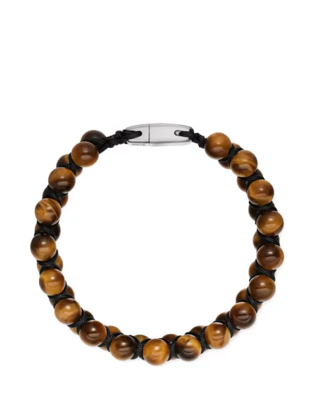 Гривна David Yurman мъниста кафяво