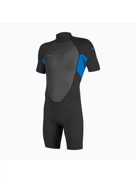 Costum de înot pentru bărbați O'Neill Back Zip SS Spring black/ocean negru
