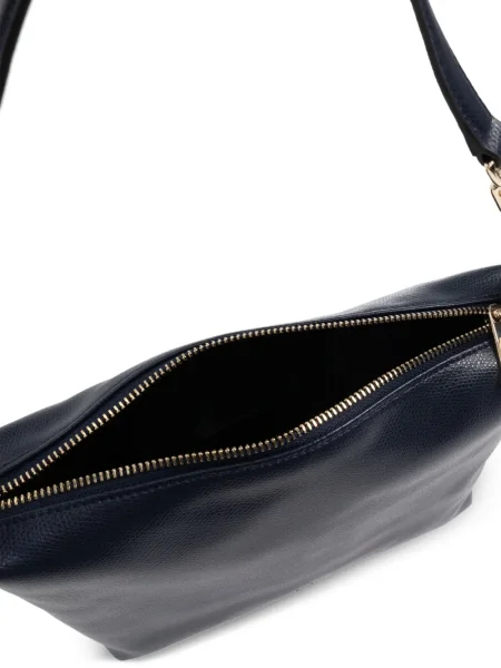 Кожена кожена чанта Furla синьо