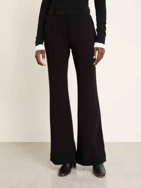 Proenza Schouler Spodnie Bootcut Kalea schwarz czarne