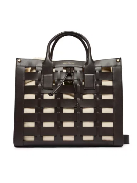 Marciano by Guess tote torba usnjena rjava