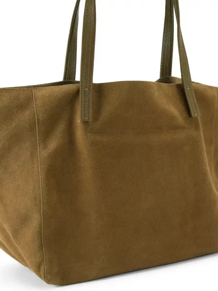 Kurt Geiger London torebka shopper zamszowa VIOLET fioletowa