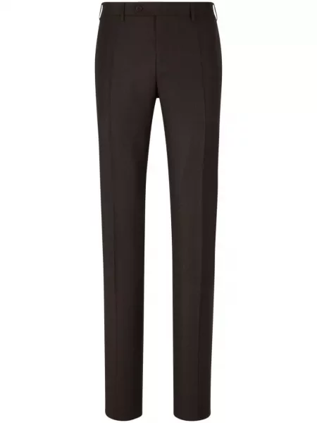 Pantaloni Canali de lână maro