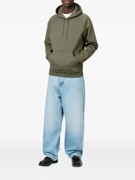 Hanorac cu glugă Carhartt Wip verde