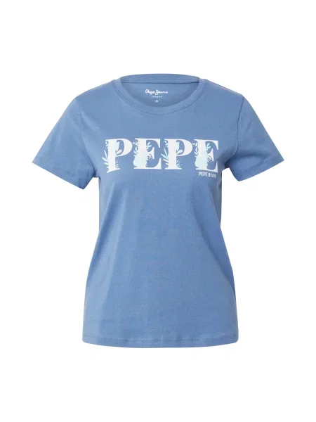 Pepe Jeans Tricou BRIA albastru deschis / murdar alb