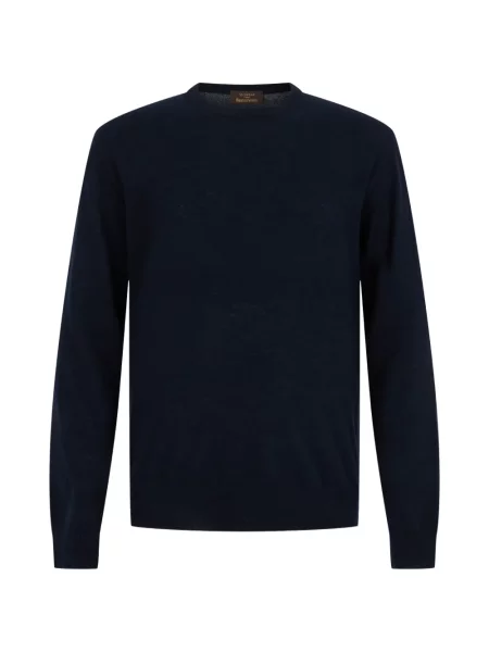 Pulover Slowear tricotate cu decolteu rotund albastru