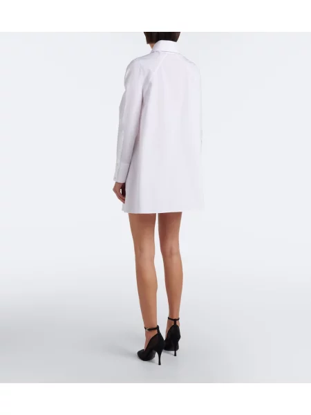 Top Alaïa din poplin alb