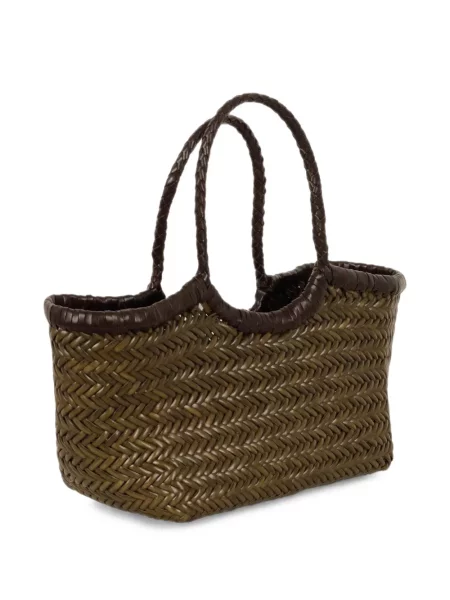 Geantă shopper Dragon Diffusion din piele verde