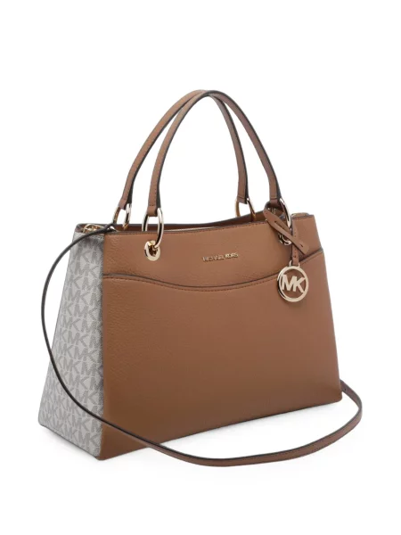 Botine Michael Michael Kors din piele de căprioară cu autograf maro