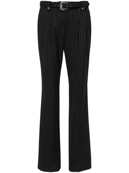 Pantaloni Versace Jeans Couture cu dungi negru